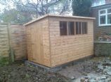 image: Special Offer Pent | 6ft 7inches to High side 6 ft Low Side, Fixed Windows, 12 Inch BZP Hinges And Matching (Pine) Floor And Roof. For More Detailed Information Click The Show Tab next To Product Specifications Below