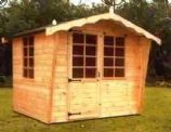 image: Georgian Cabin | The georgian cabin with its raked front and fancy facia